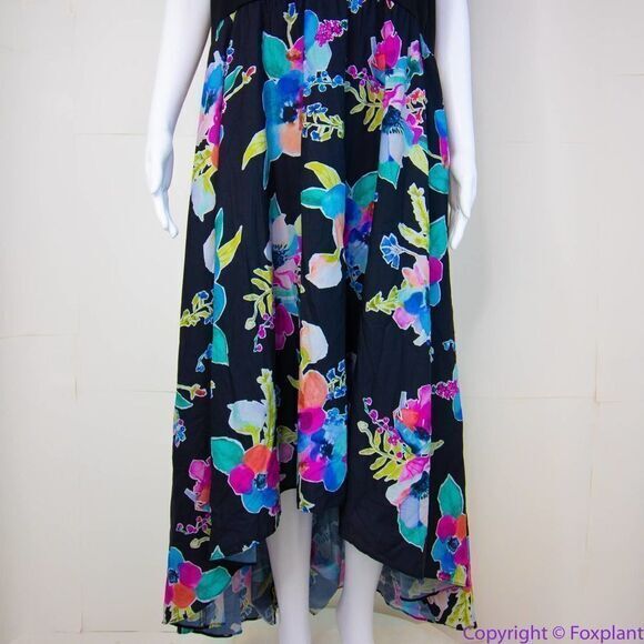 Hutch‎ gwynniebee Rainbow Mist Floral Print Hi-Lo Maxi Dress , 2X - Picture 3 of 16